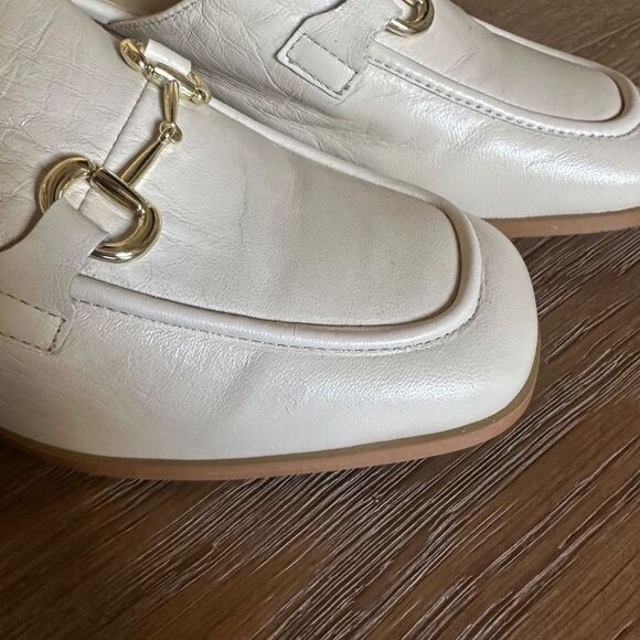 SAINT G JASMINE  OFF WHITE BLOCK HEEL MULE - Picture 6 of 13